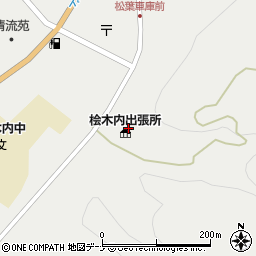 仙北市役所　桧木内地区公民館周辺の地図