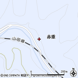 岩手県盛岡市浅岸（赤重）周辺の地図