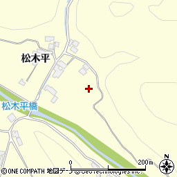 岩手県盛岡市上米内松木平周辺の地図
