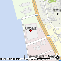 日本通運株式会社秋田支店　秋田中央ロジスティクスセンター周辺の地図