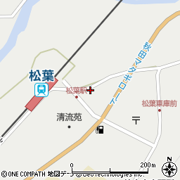 秋田県仙北市西木町桧木内松葉160-2周辺の地図