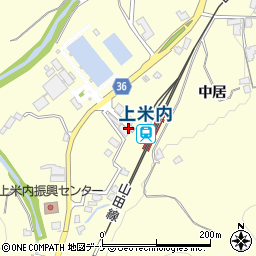 上米内駅周辺の地図