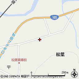 秋田県仙北市西木町桧木内松葉132-6周辺の地図