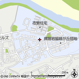 岩手県盛岡市岩脇町周辺の地図