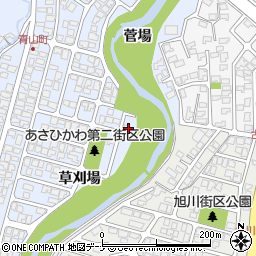 秋田県秋田市濁川菅場1-9周辺の地図
