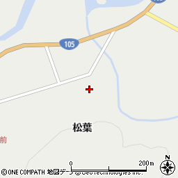 秋田県仙北市西木町桧木内松葉106-1周辺の地図