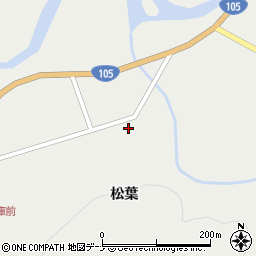 秋田県仙北市西木町桧木内松葉104周辺の地図
