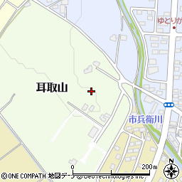 岩手県滝沢市耳取山周辺の地図