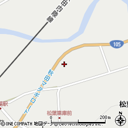 秋田県仙北市西木町桧木内松葉59周辺の地図