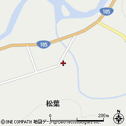 秋田県仙北市西木町桧木内松葉104-1周辺の地図