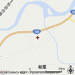 秋田県仙北市西木町桧木内松葉91-6周辺の地図