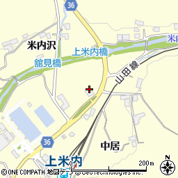 岩手県盛岡市上米内中居46周辺の地図