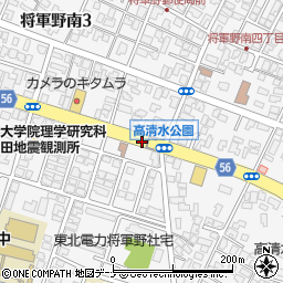 秋田県秋田市将軍野南周辺の地図