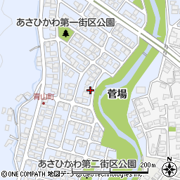 秋田県秋田市濁川菅場周辺の地図