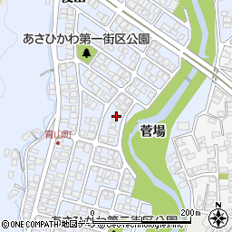 秋田県秋田市濁川菅場6-3周辺の地図
