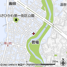 秋田県秋田市濁川菅場6-2周辺の地図
