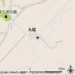 秋田県秋田市外旭川大堤618周辺の地図