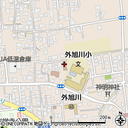 秋田市　外旭川児童センター周辺の地図