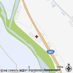 株式会社成立　田沢湖工場周辺の地図
