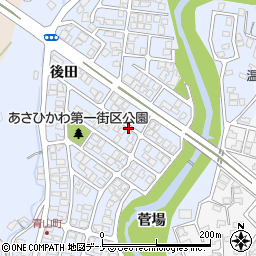秋田県秋田市濁川三升作周辺の地図