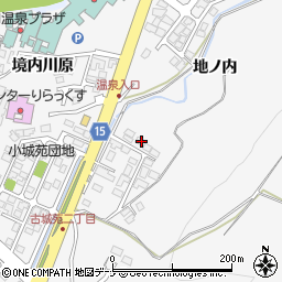 秋田県秋田市添川地ノ内156周辺の地図