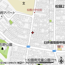 メナード化粧品松園代行店周辺の地図