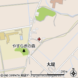 秋田県秋田市外旭川大堤691周辺の地図