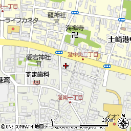 ローソン秋田土崎港南二丁目店周辺の地図