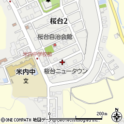岩手県盛岡市桜台周辺の地図