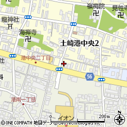 フレアス在宅マッサージ秋田北施術所周辺の地図