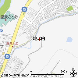 秋田県秋田市添川地ノ内周辺の地図