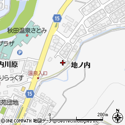 秋田県秋田市添川地ノ内143-36周辺の地図