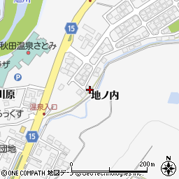秋田県秋田市添川地ノ内143-30周辺の地図