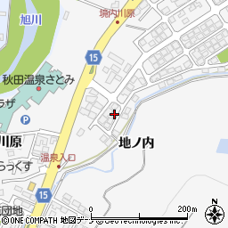 秋田県秋田市添川地ノ内143-26周辺の地図