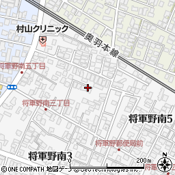 秋田県秋田市将軍野南5丁目周辺の地図