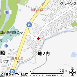 秋田県秋田市添川地ノ内143-11周辺の地図