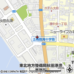 秋田県秋田市土崎港西2丁目1周辺の地図