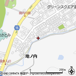 秋田県秋田市添川地ノ内128周辺の地図