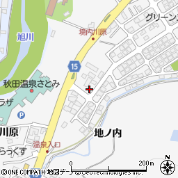 秋田県秋田市添川地ノ内143-40周辺の地図