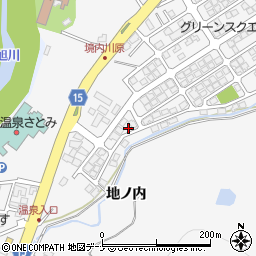 秋田県秋田市添川地ノ内123周辺の地図