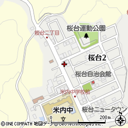 盛岡米内郵便局周辺の地図