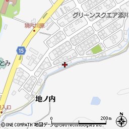 秋田県秋田市添川地ノ内128-20周辺の地図