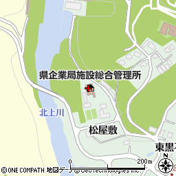 岩手県企業局施設総合管理所周辺の地図