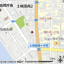 秋田県秋田市土崎港西2丁目3周辺の地図