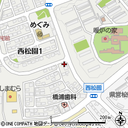 ほっかほっか亭　盛岡松園店周辺の地図
