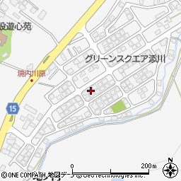 秋田県秋田市添川地ノ内84-21周辺の地図