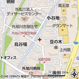 秋田県秋田市外旭川小谷地168周辺の地図