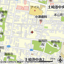 秋田県秋田市土崎港中央4丁目2周辺の地図