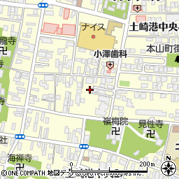 秋田県秋田市土崎港中央4丁目周辺の地図