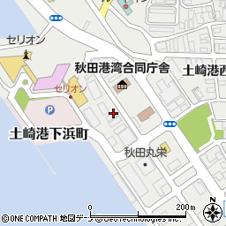 秋田県秋田市土崎港西1丁目周辺の地図